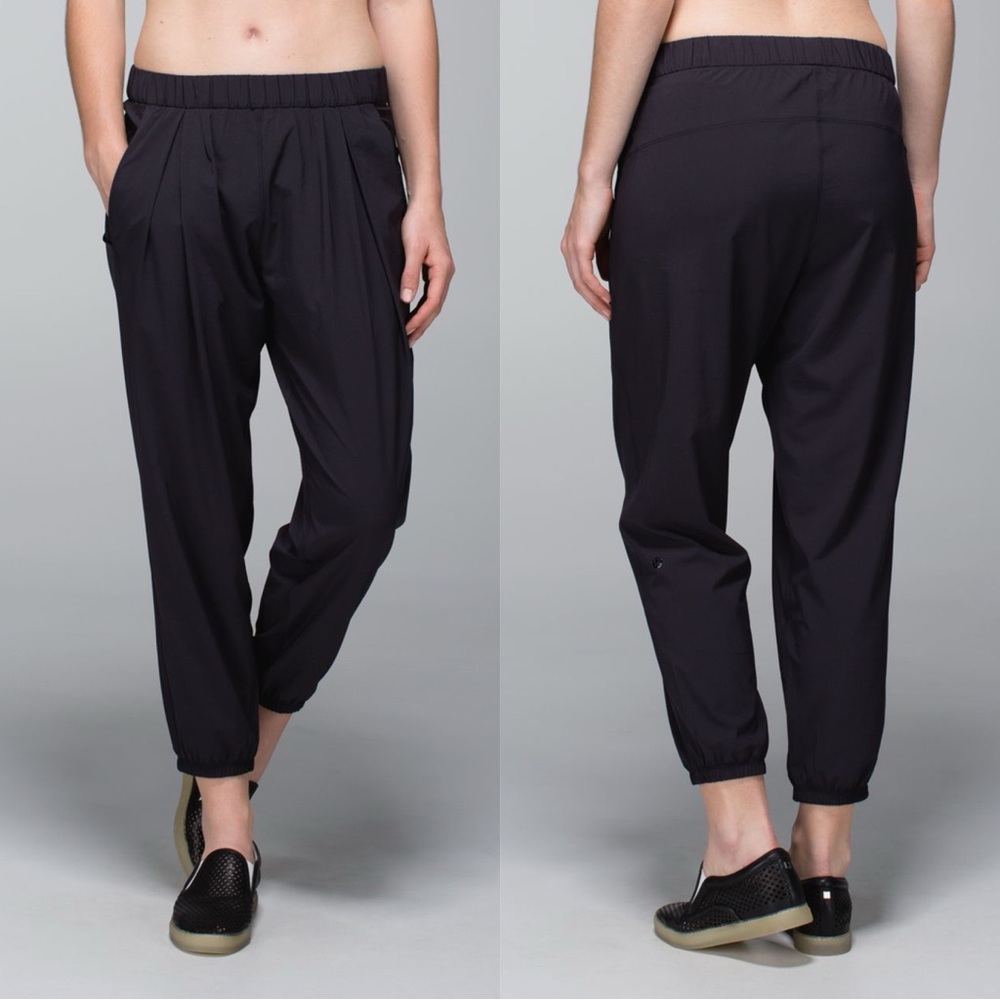 Lululemon Rollin' With My Omies‎ 25” Pant Black W5E10S Swift Ultra Light Size 2